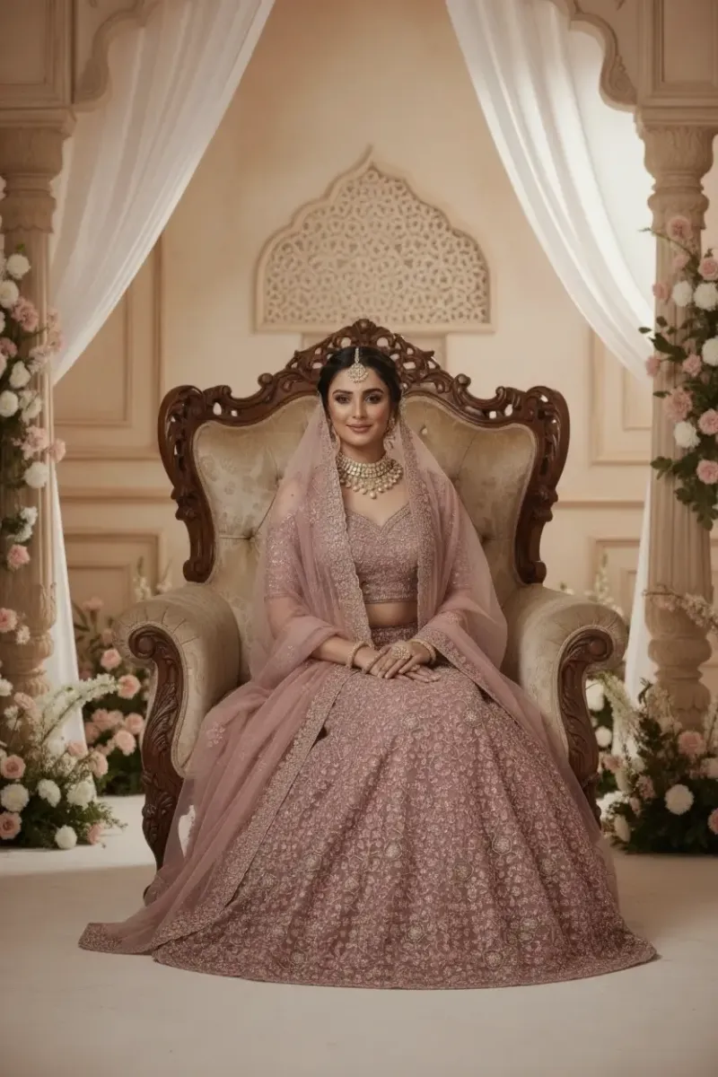 Soft Net Bridal Lehenga