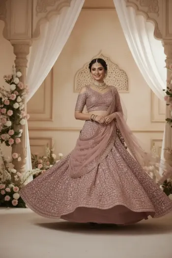 Soft Net Bridal Lehenga